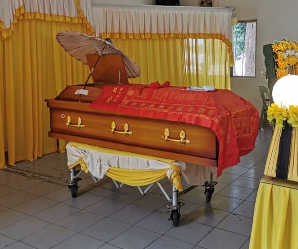 Wooden Casket & Urn