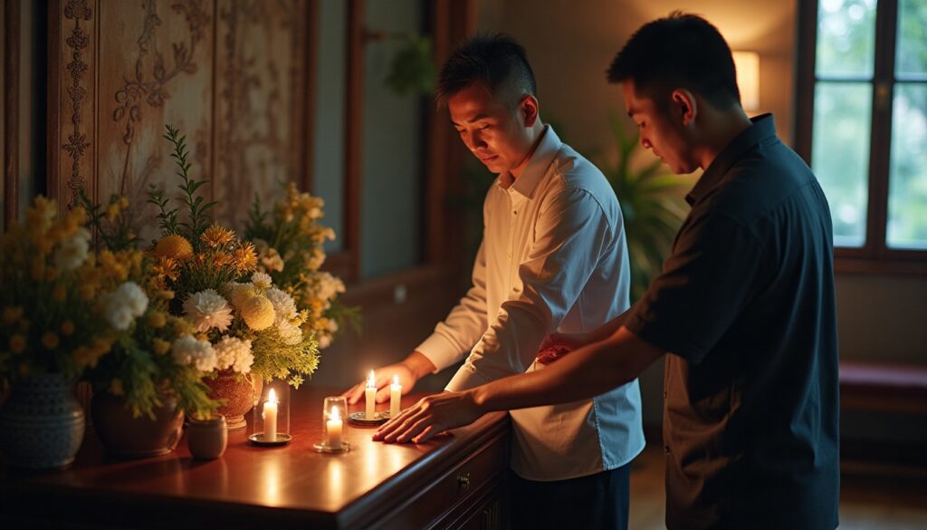 Assisting a family during a funeral service in Kuala Lumpur